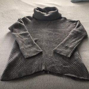 Eileen Fisher cowl neck sweater.